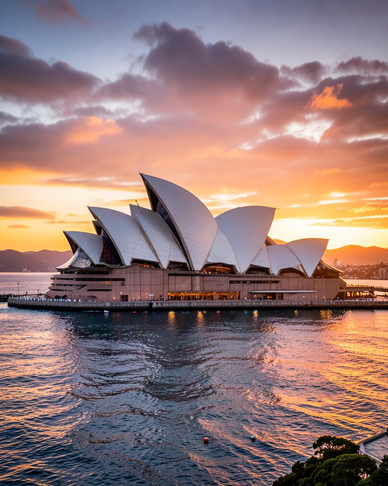 Sydney Opera House at sunrise
